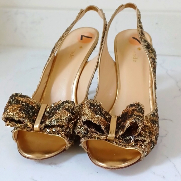 Kate Spade CHARYL Sandals - Sequin,  Heels.  Size 7 - Picture 2 of 9
